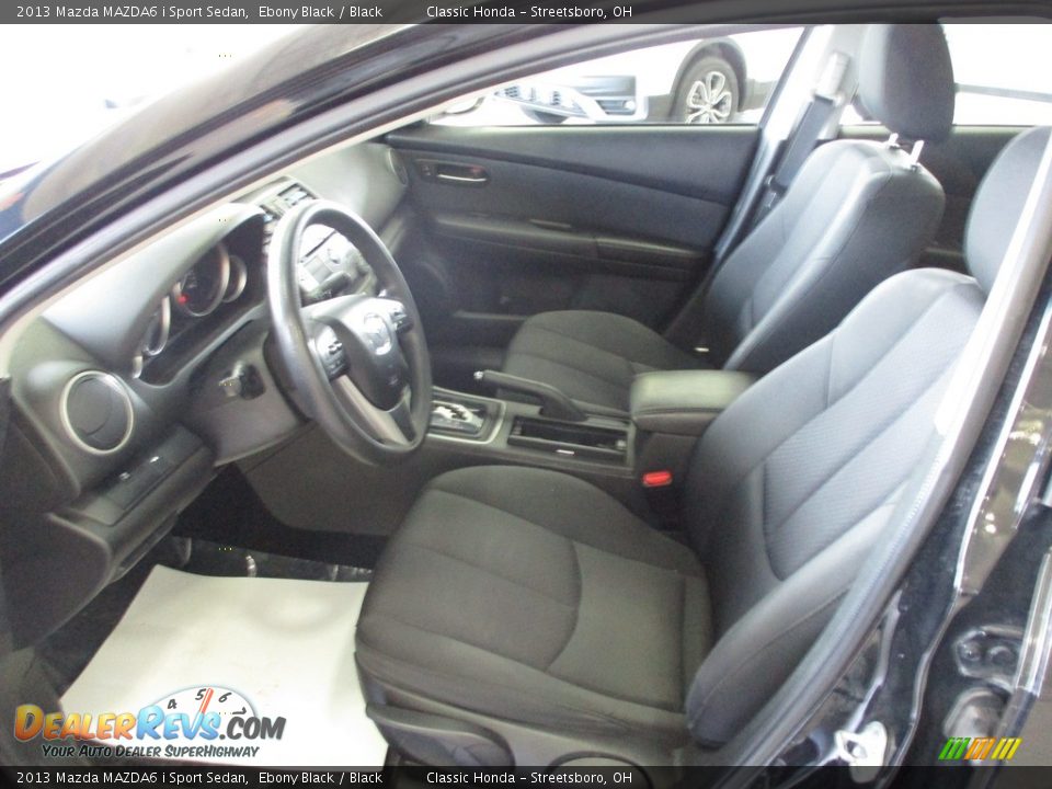 2013 Mazda MAZDA6 i Sport Sedan Ebony Black / Black Photo #26