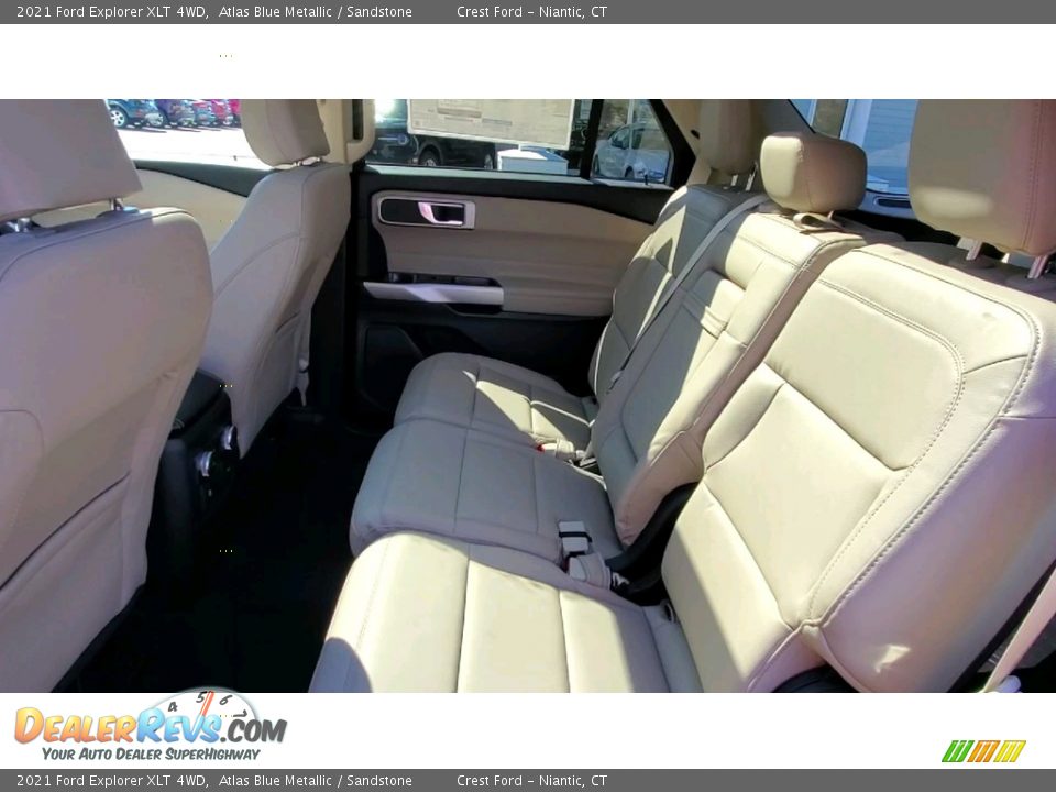 2021 Ford Explorer XLT 4WD Atlas Blue Metallic / Sandstone Photo #19