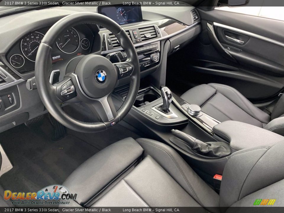 2017 BMW 3 Series 330i Sedan Glacier Silver Metallic / Black Photo #16