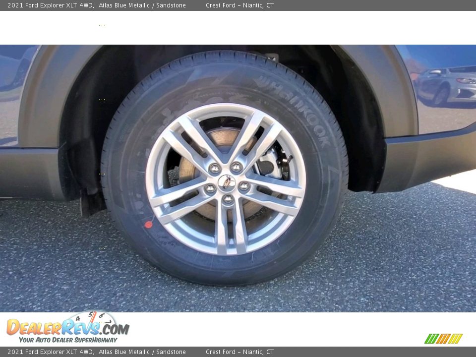 2021 Ford Explorer XLT 4WD Atlas Blue Metallic / Sandstone Photo #21