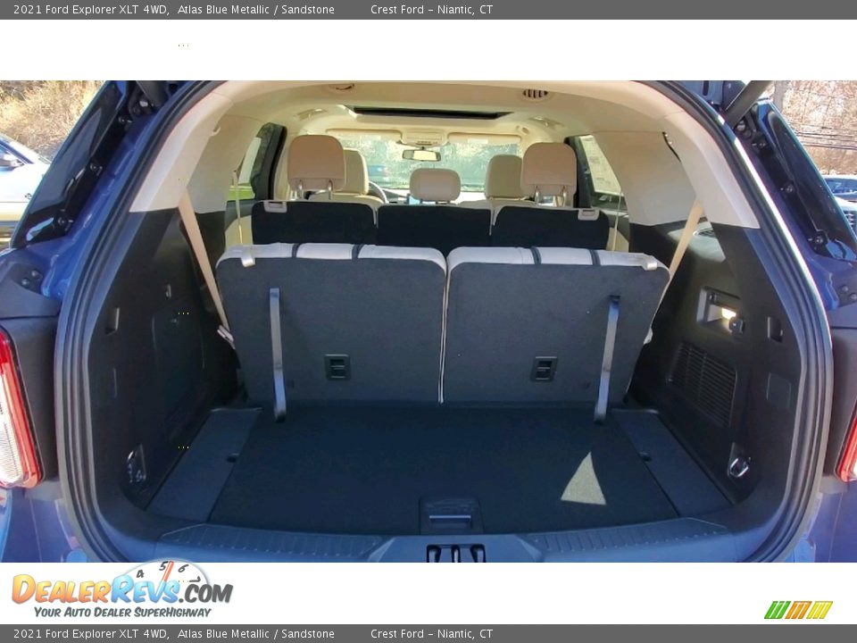 2021 Ford Explorer XLT 4WD Atlas Blue Metallic / Sandstone Photo #22