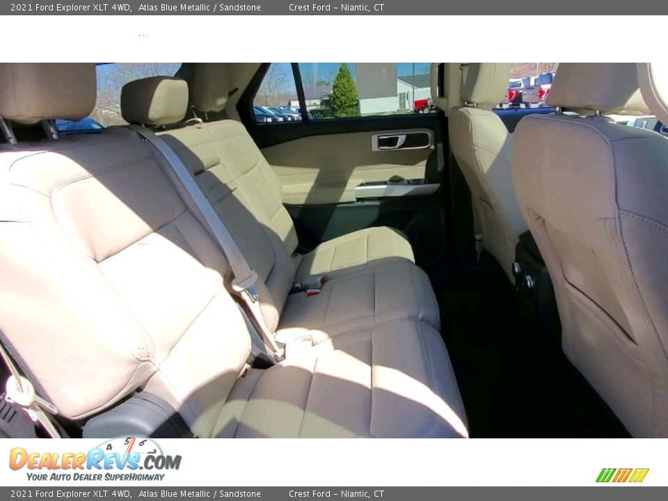 2021 Ford Explorer XLT 4WD Atlas Blue Metallic / Sandstone Photo #24