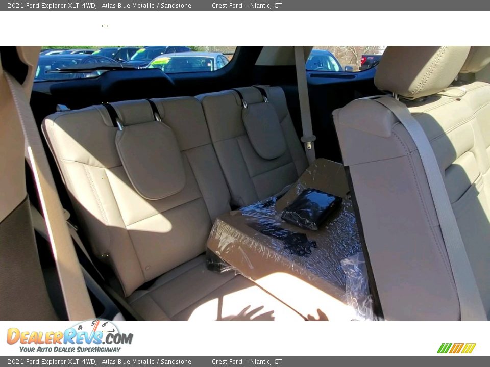 2021 Ford Explorer XLT 4WD Atlas Blue Metallic / Sandstone Photo #25