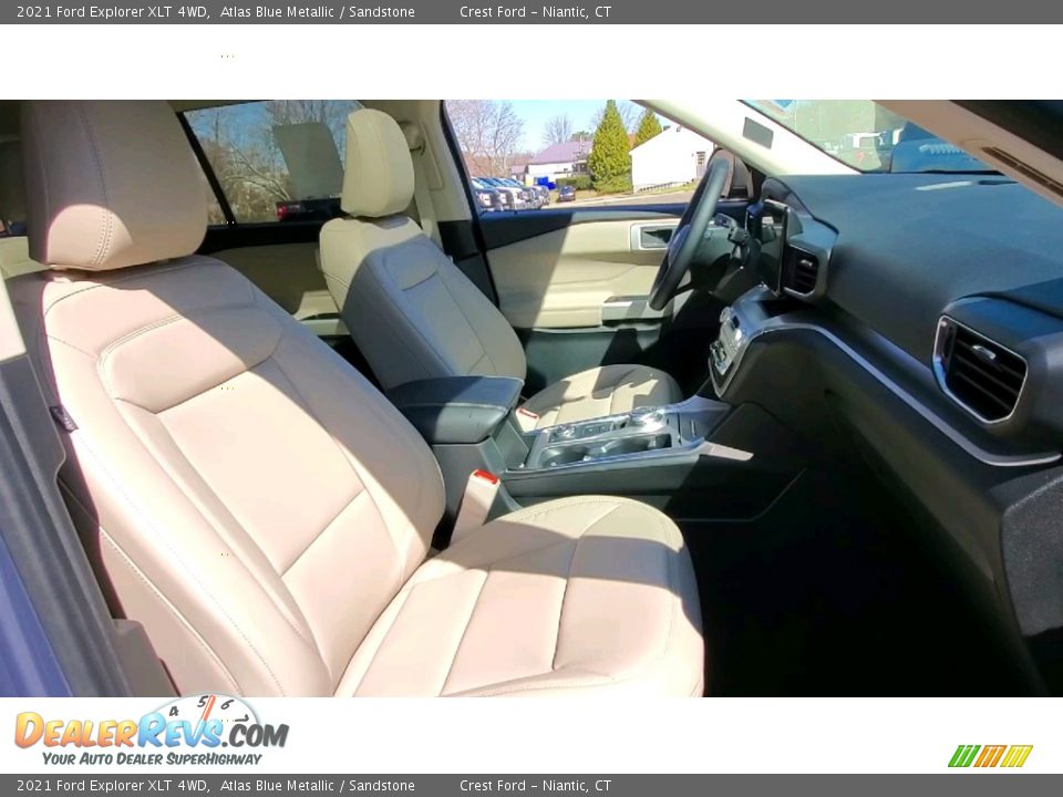 2021 Ford Explorer XLT 4WD Atlas Blue Metallic / Sandstone Photo #26