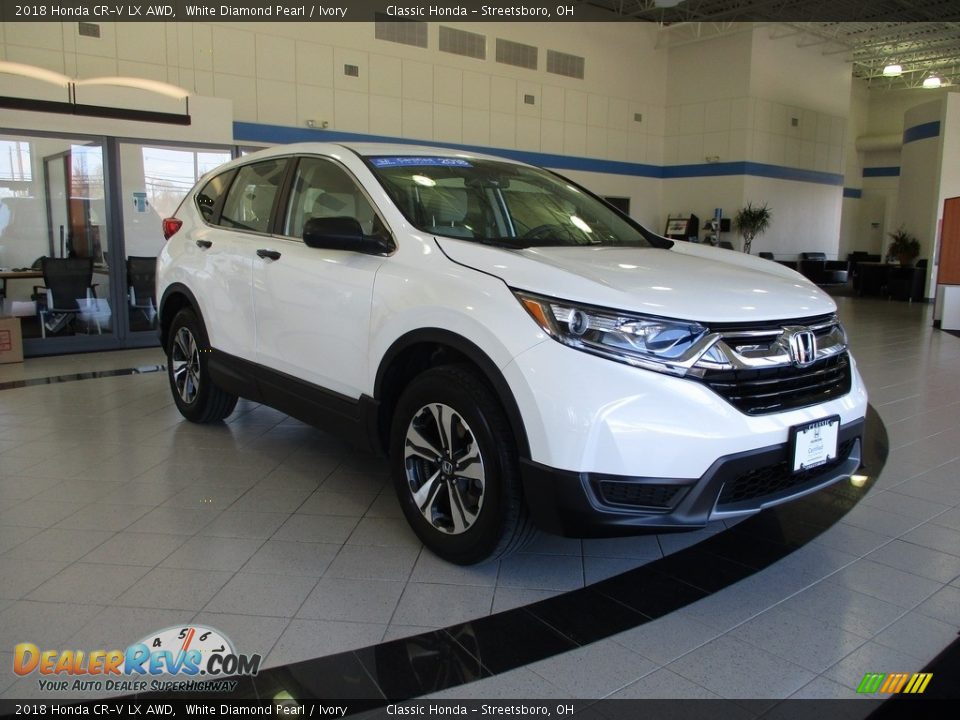 2018 Honda CR-V LX AWD White Diamond Pearl / Ivory Photo #3