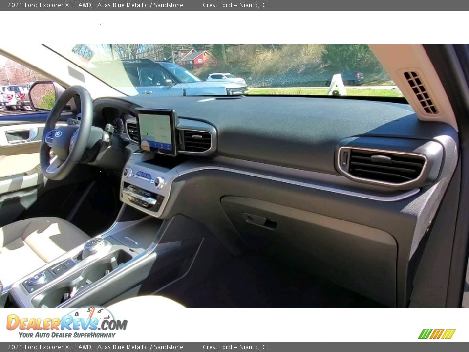 2021 Ford Explorer XLT 4WD Atlas Blue Metallic / Sandstone Photo #27