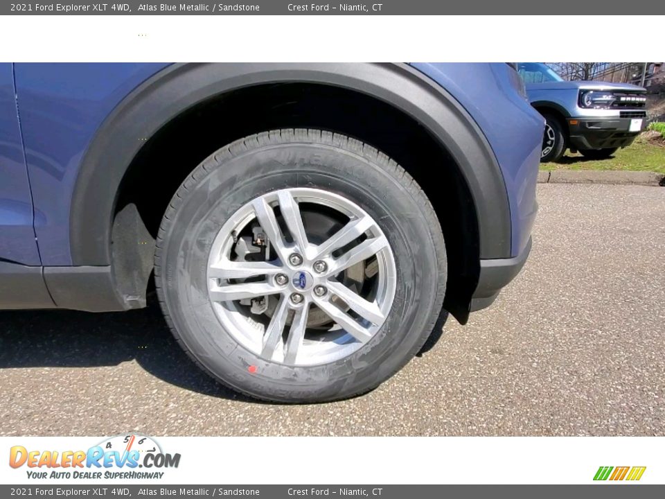 2021 Ford Explorer XLT 4WD Atlas Blue Metallic / Sandstone Photo #28