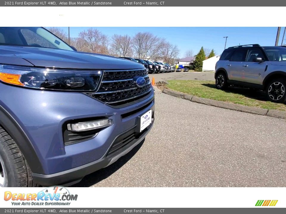 2021 Ford Explorer XLT 4WD Atlas Blue Metallic / Sandstone Photo #29
