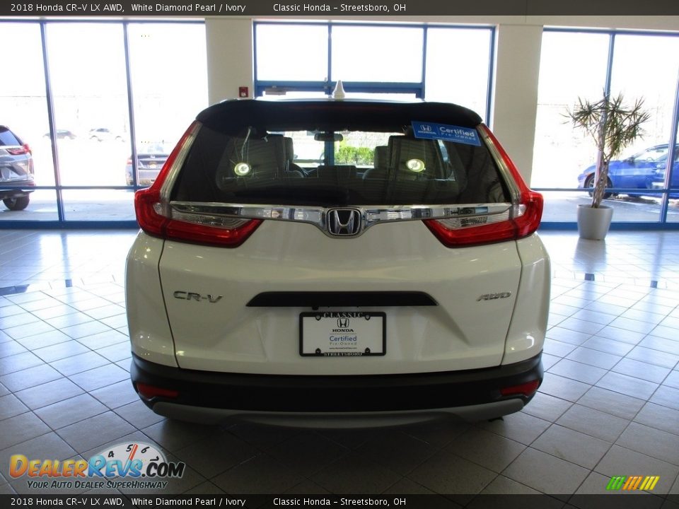 2018 Honda CR-V LX AWD White Diamond Pearl / Ivory Photo #7