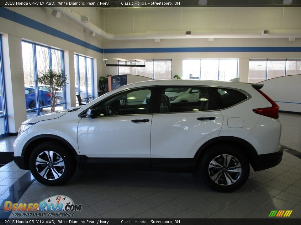 2018 Honda CR-V LX AWD White Diamond Pearl / Ivory Photo #8