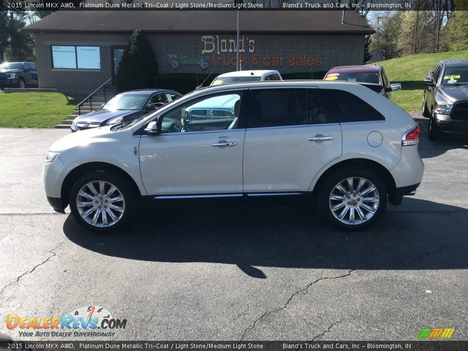 2015 Lincoln MKX AWD Platinum Dune Metallic Tri-Coat / Light Stone/Medium Light Stone Photo #1