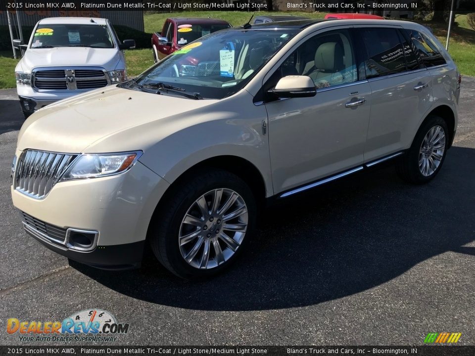 2015 Lincoln MKX AWD Platinum Dune Metallic Tri-Coat / Light Stone/Medium Light Stone Photo #3