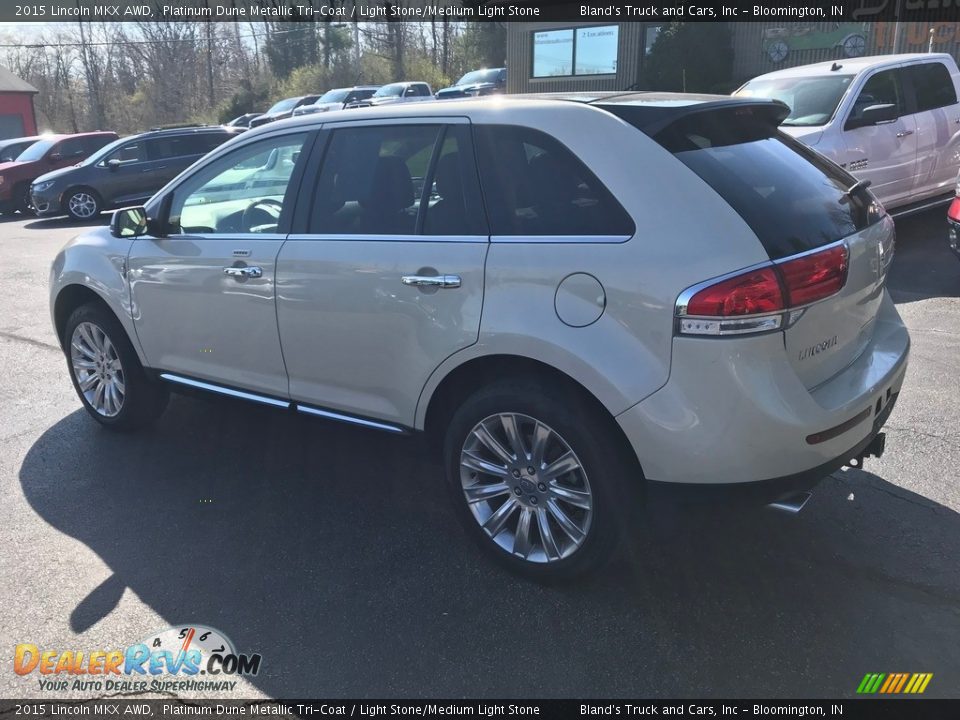 2015 Lincoln MKX AWD Platinum Dune Metallic Tri-Coat / Light Stone/Medium Light Stone Photo #10