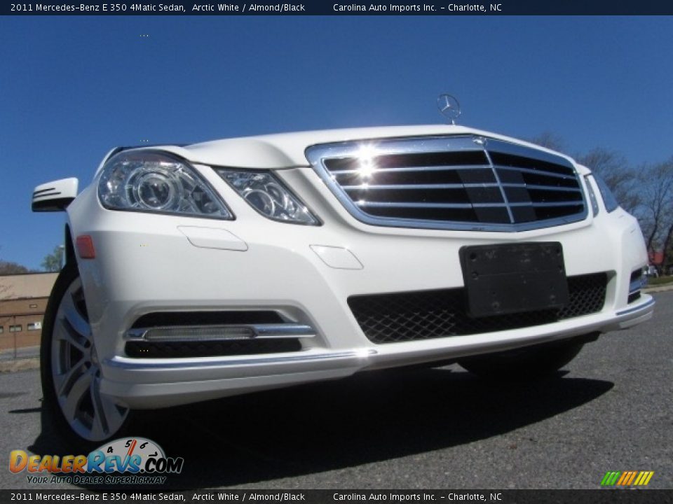 2011 Mercedes-Benz E 350 4Matic Sedan Arctic White / Almond/Black Photo #2