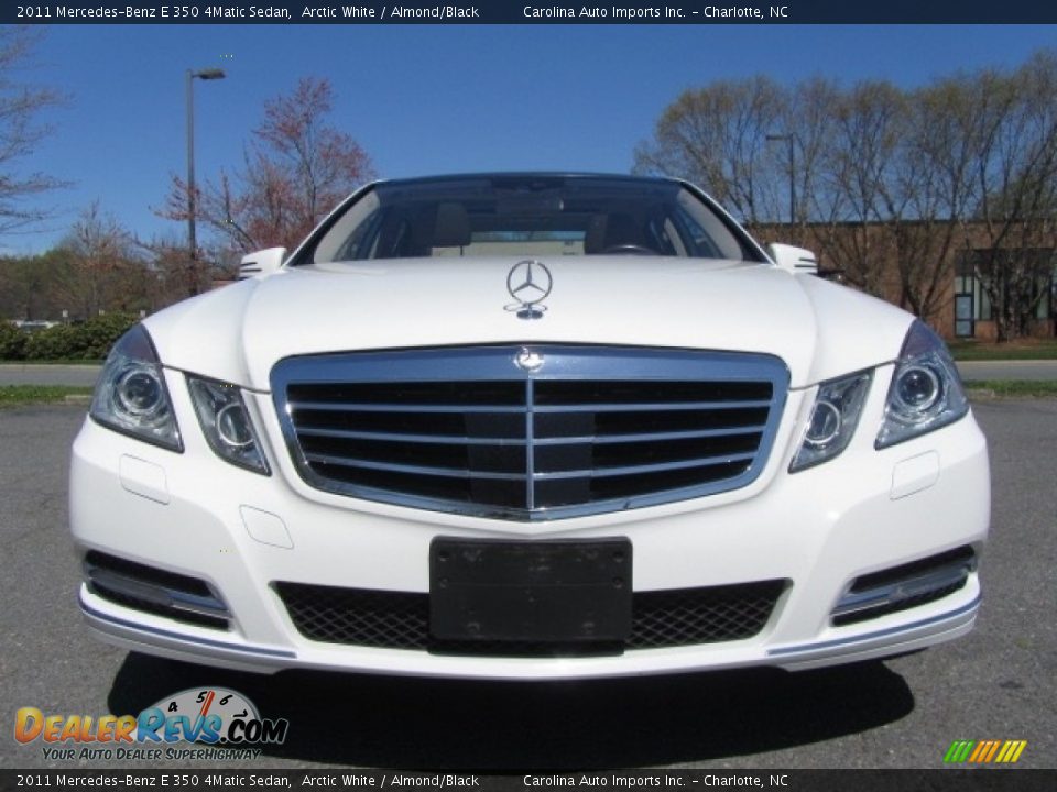 2011 Mercedes-Benz E 350 4Matic Sedan Arctic White / Almond/Black Photo #4