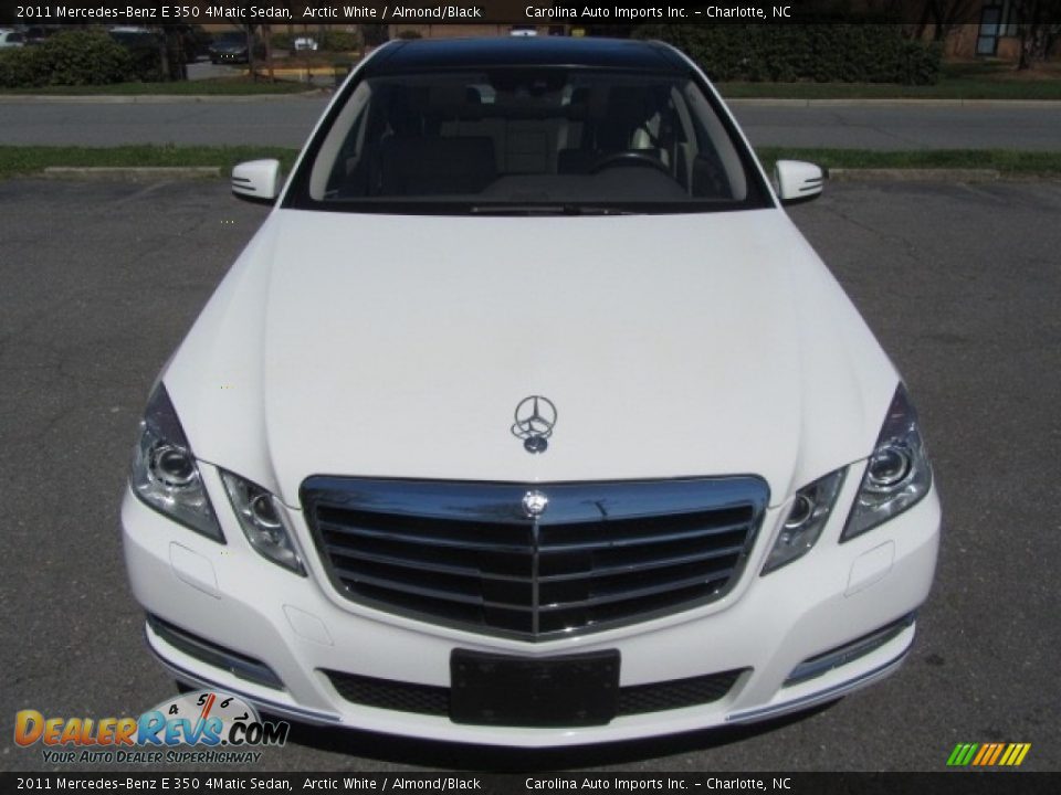 2011 Mercedes-Benz E 350 4Matic Sedan Arctic White / Almond/Black Photo #5