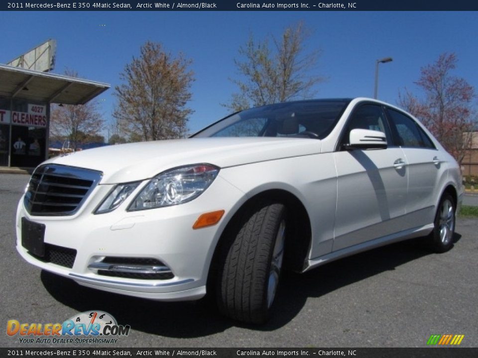 2011 Mercedes-Benz E 350 4Matic Sedan Arctic White / Almond/Black Photo #6