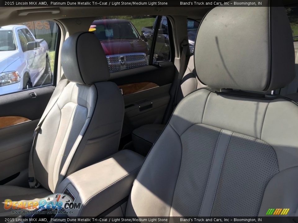 2015 Lincoln MKX AWD Platinum Dune Metallic Tri-Coat / Light Stone/Medium Light Stone Photo #16