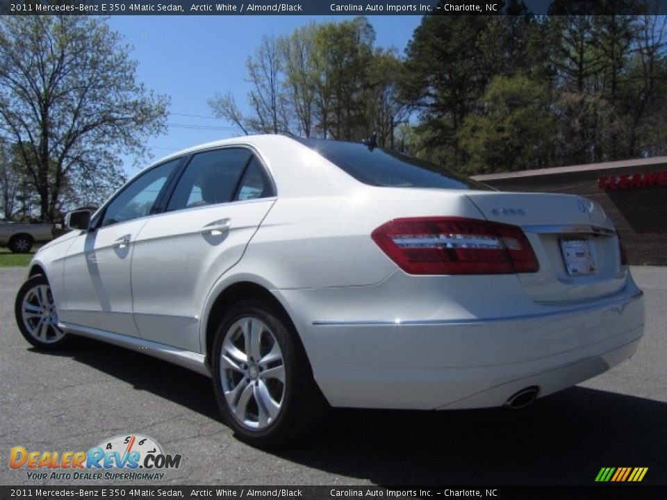 2011 Mercedes-Benz E 350 4Matic Sedan Arctic White / Almond/Black Photo #8