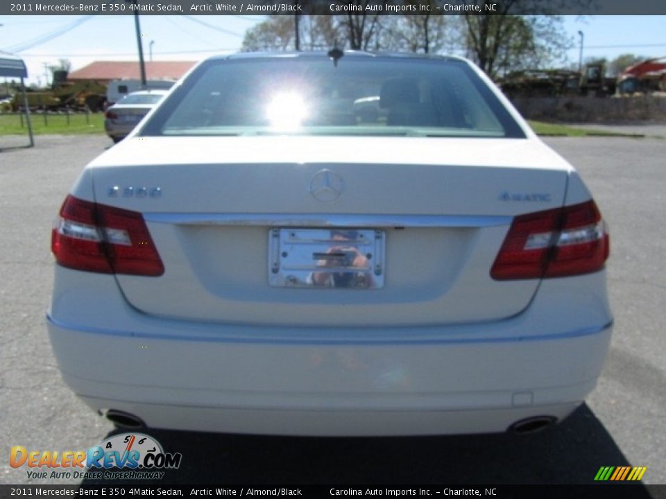 2011 Mercedes-Benz E 350 4Matic Sedan Arctic White / Almond/Black Photo #9