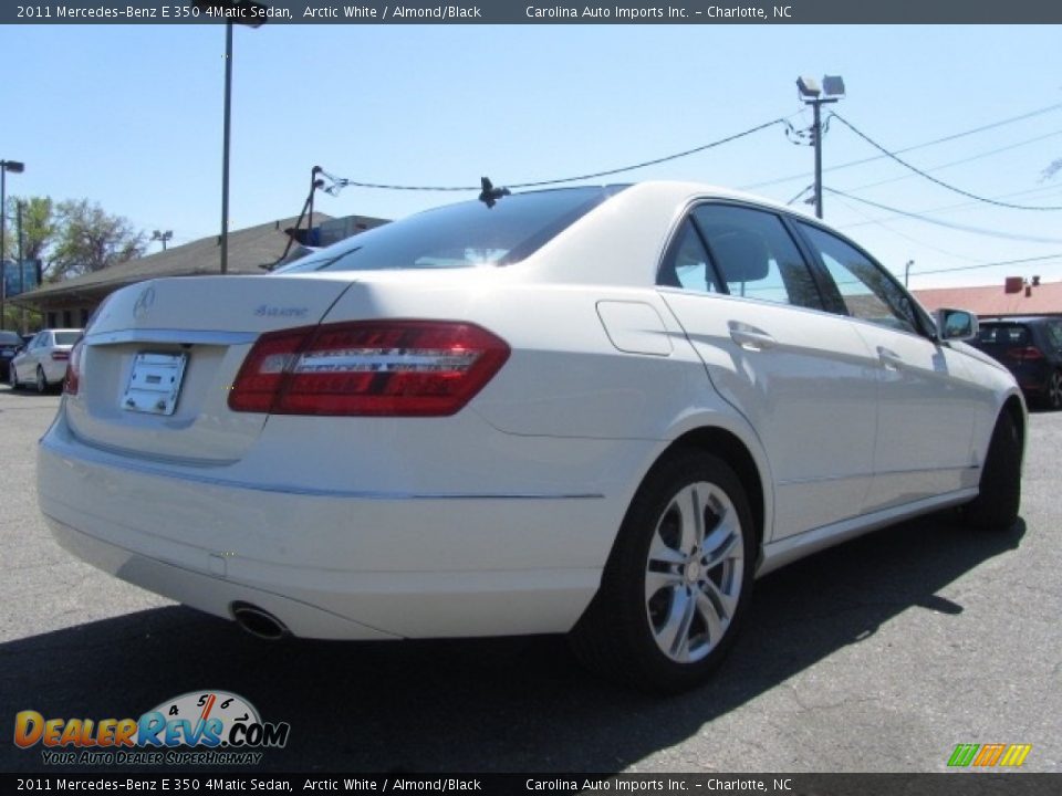 2011 Mercedes-Benz E 350 4Matic Sedan Arctic White / Almond/Black Photo #10