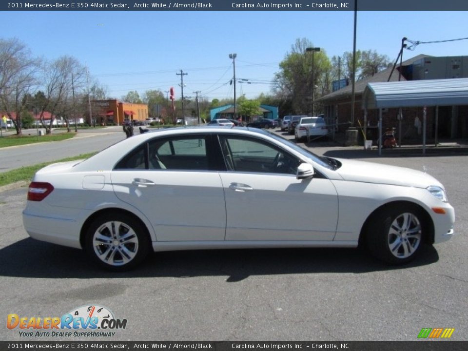 2011 Mercedes-Benz E 350 4Matic Sedan Arctic White / Almond/Black Photo #11