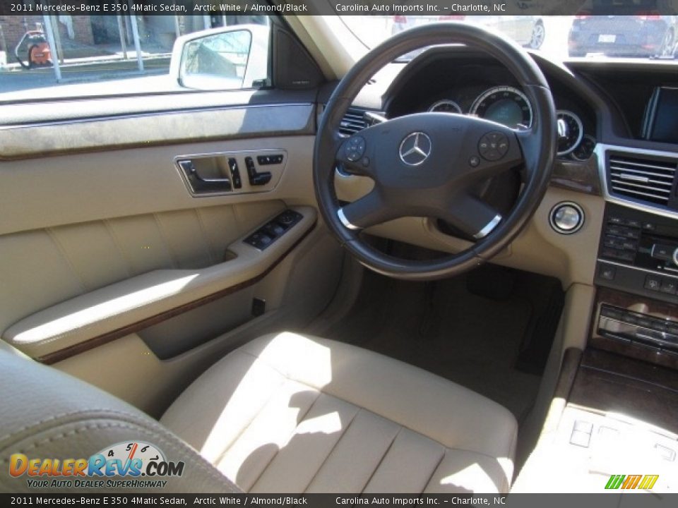 2011 Mercedes-Benz E 350 4Matic Sedan Arctic White / Almond/Black Photo #12
