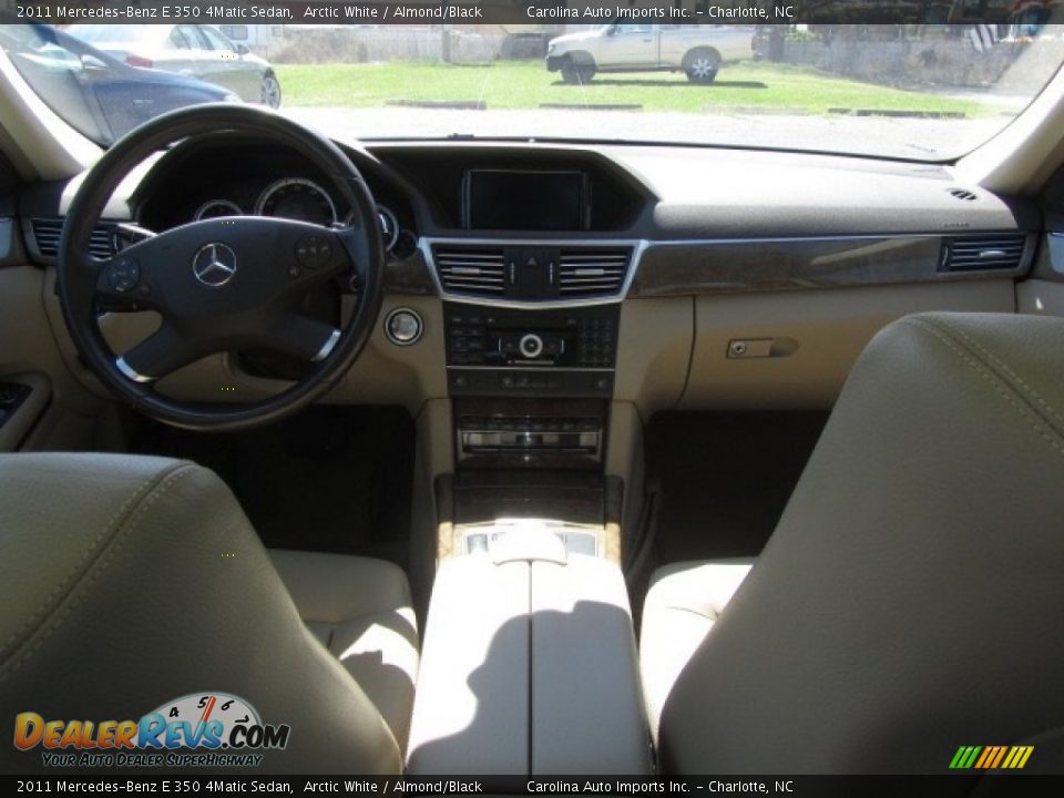 2011 Mercedes-Benz E 350 4Matic Sedan Arctic White / Almond/Black Photo #13
