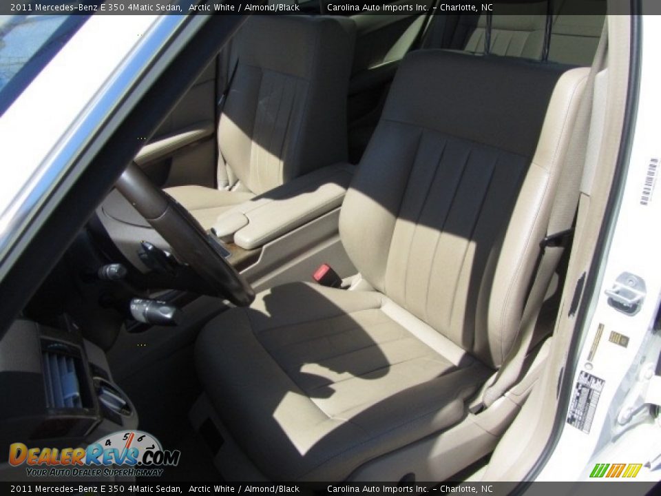 2011 Mercedes-Benz E 350 4Matic Sedan Arctic White / Almond/Black Photo #19