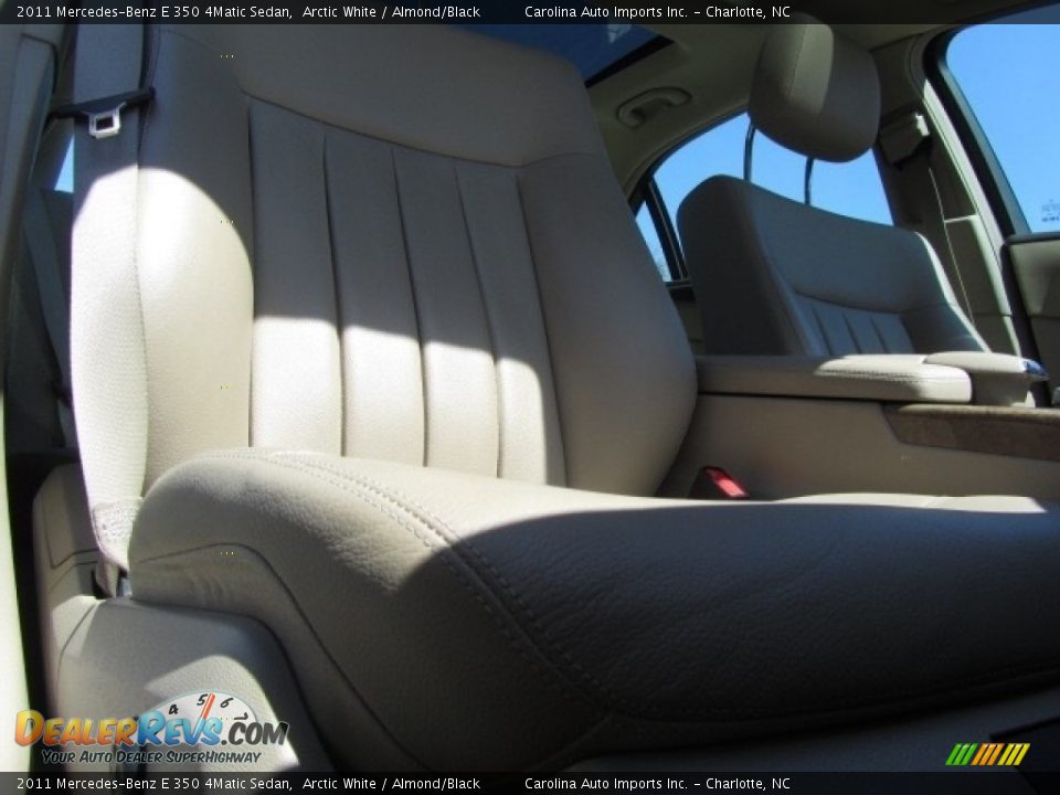 2011 Mercedes-Benz E 350 4Matic Sedan Arctic White / Almond/Black Photo #23