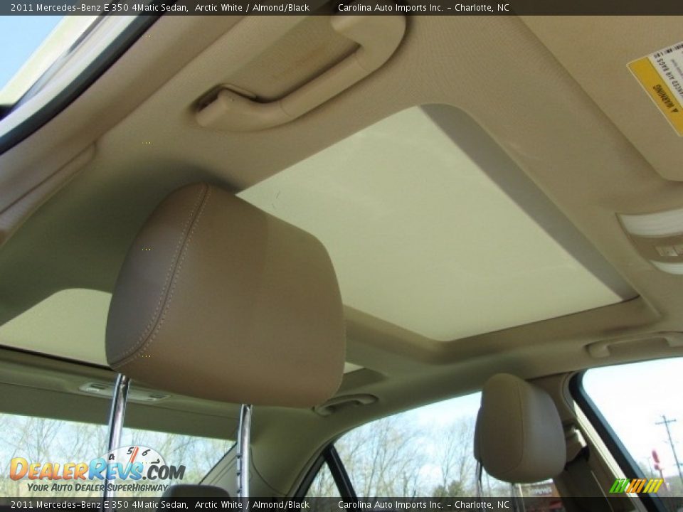 2011 Mercedes-Benz E 350 4Matic Sedan Arctic White / Almond/Black Photo #24