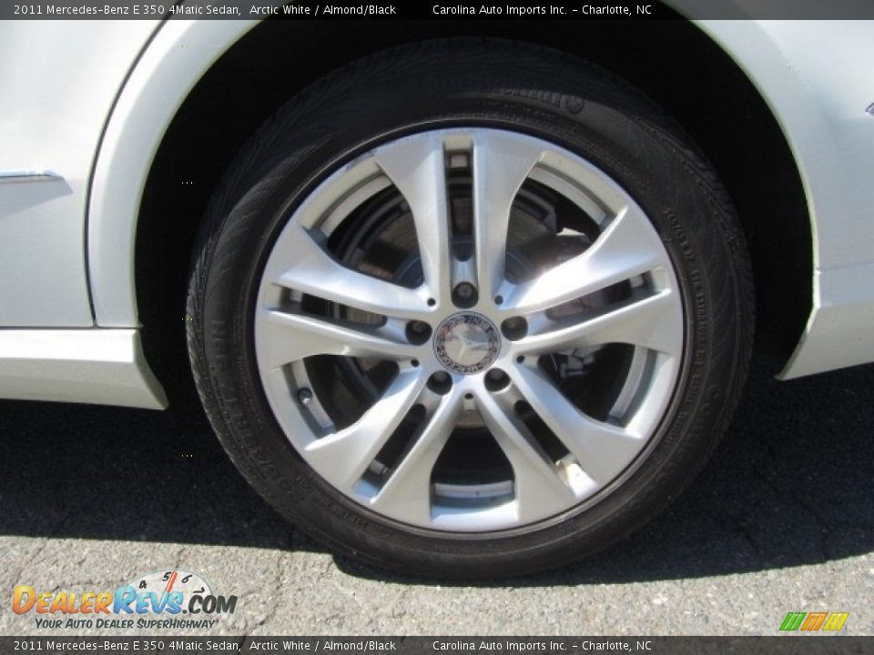 2011 Mercedes-Benz E 350 4Matic Sedan Arctic White / Almond/Black Photo #27