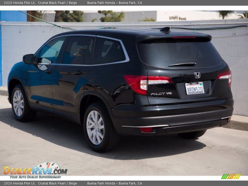 2020 Honda Pilot LX Crystal Black Pearl / Beige Photo #2