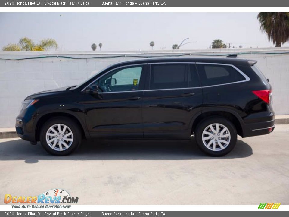 2020 Honda Pilot LX Crystal Black Pearl / Beige Photo #10