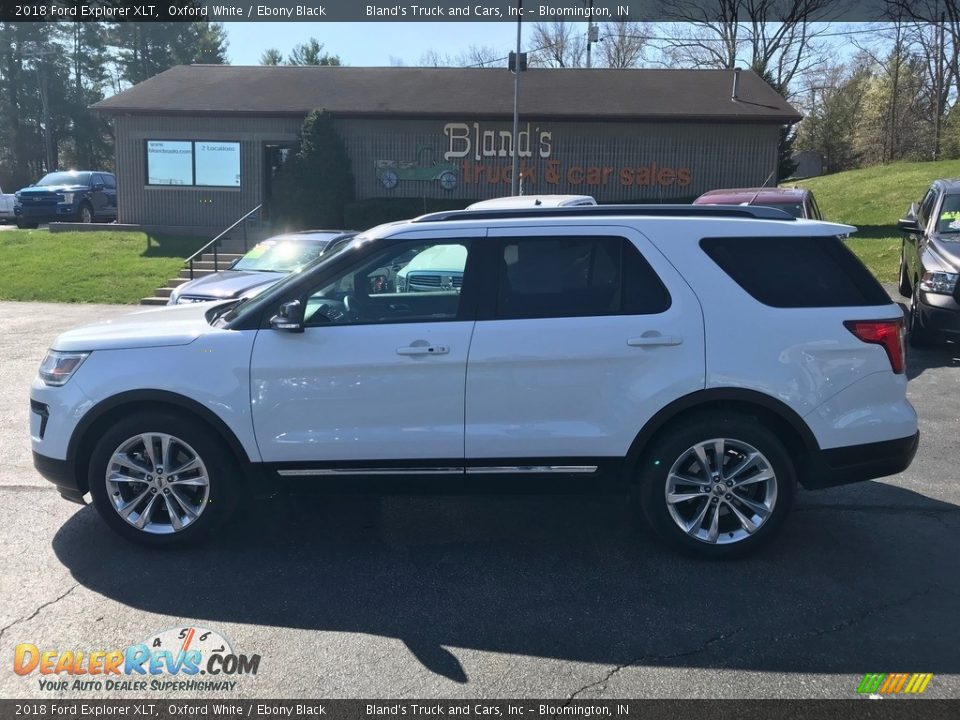 2018 Ford Explorer XLT Oxford White / Ebony Black Photo #1