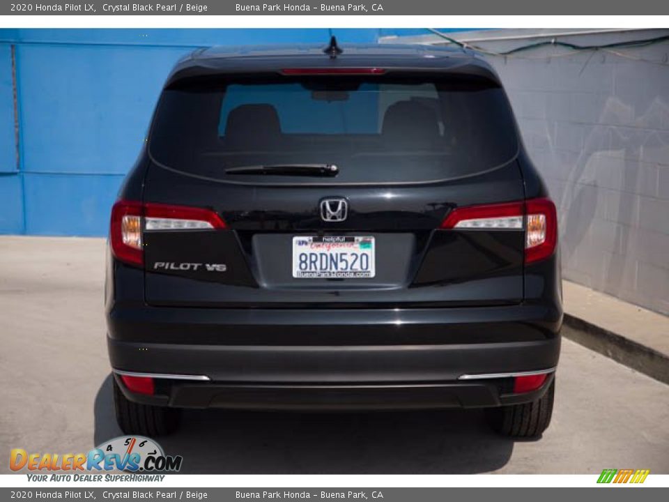 2020 Honda Pilot LX Crystal Black Pearl / Beige Photo #11