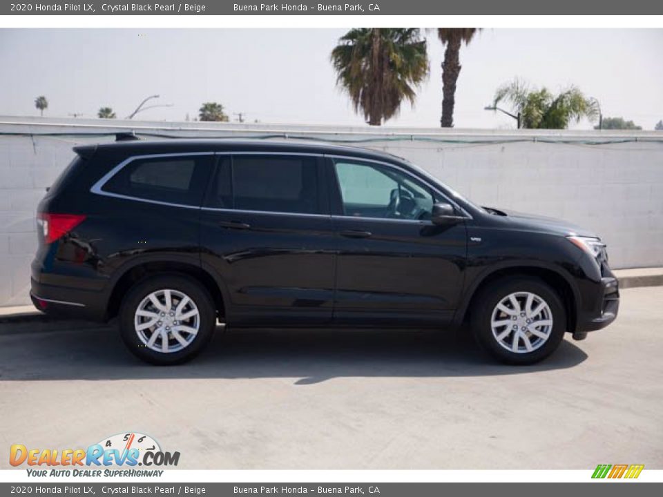 2020 Honda Pilot LX Crystal Black Pearl / Beige Photo #14