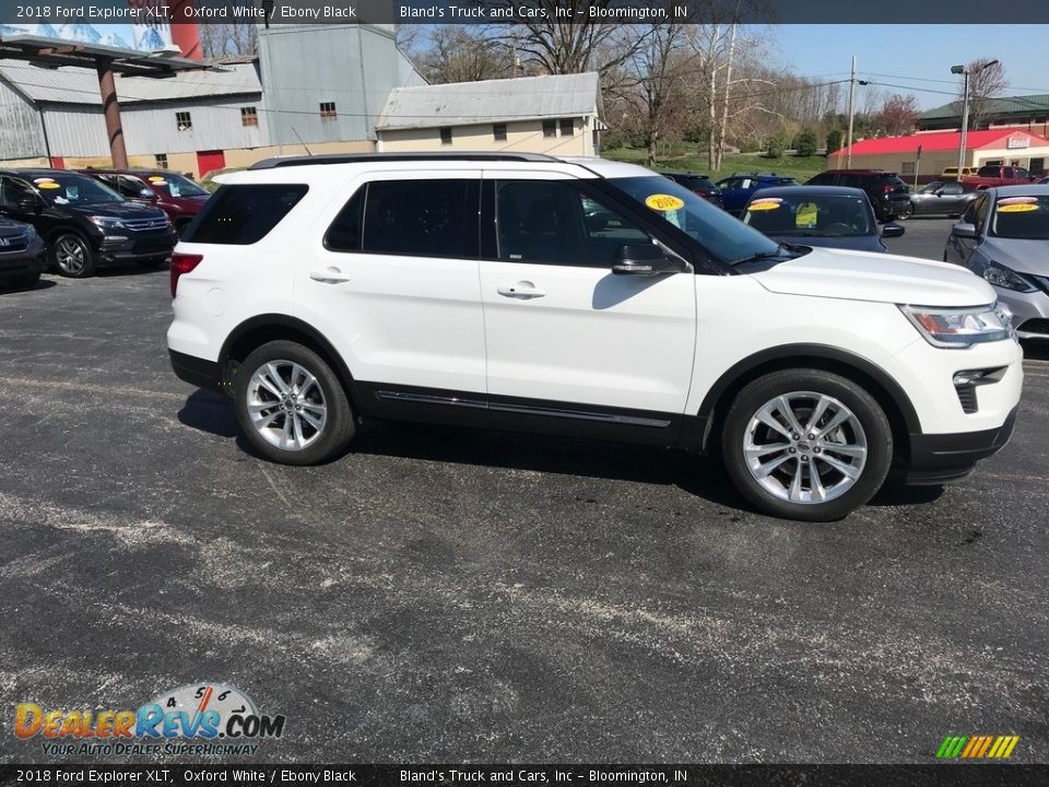 2018 Ford Explorer XLT Oxford White / Ebony Black Photo #5