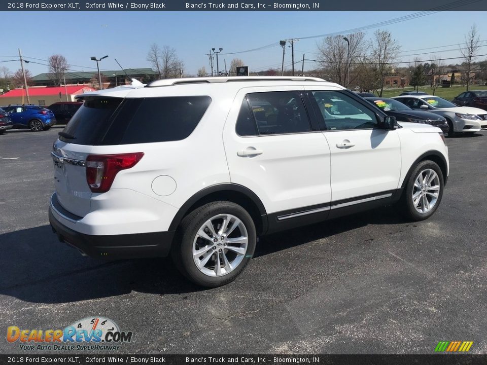 2018 Ford Explorer XLT Oxford White / Ebony Black Photo #6