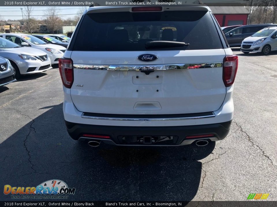 2018 Ford Explorer XLT Oxford White / Ebony Black Photo #7