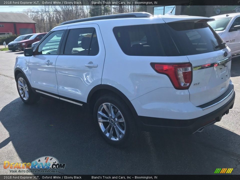 2018 Ford Explorer XLT Oxford White / Ebony Black Photo #9