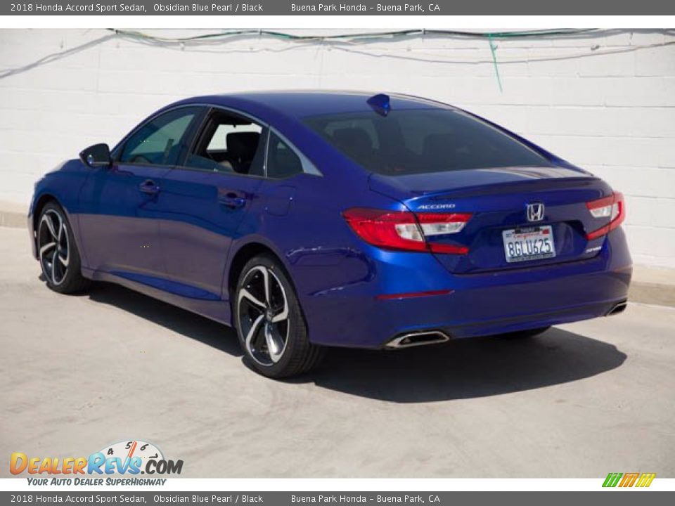 2018 Honda Accord Sport Sedan Obsidian Blue Pearl / Black Photo #2