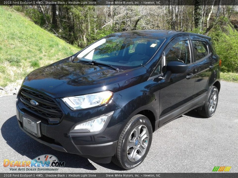 2018 Ford EcoSport S 4WD Shadow Black / Medium Light Stone Photo #3