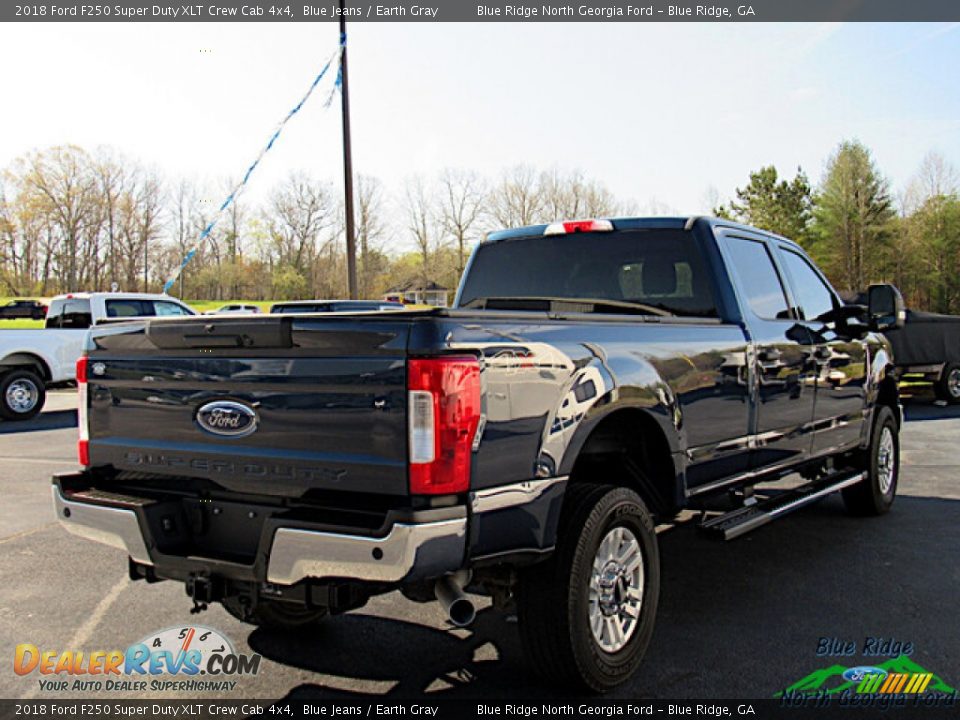 2018 Ford F250 Super Duty XLT Crew Cab 4x4 Blue Jeans / Earth Gray Photo #5