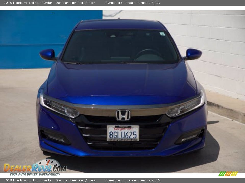 2018 Honda Accord Sport Sedan Obsidian Blue Pearl / Black Photo #7