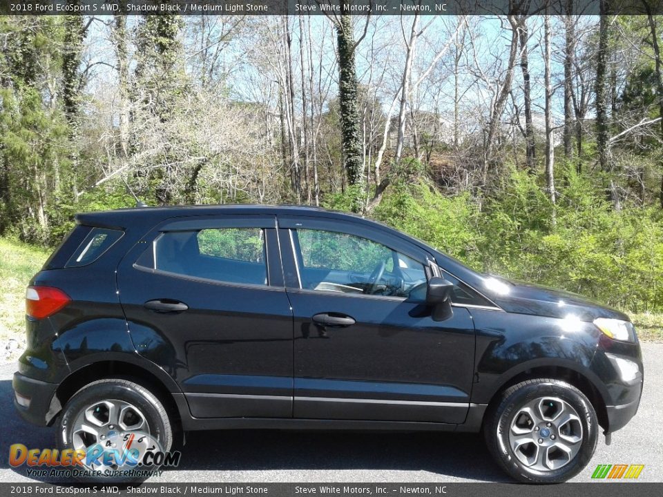 2018 Ford EcoSport S 4WD Shadow Black / Medium Light Stone Photo #6