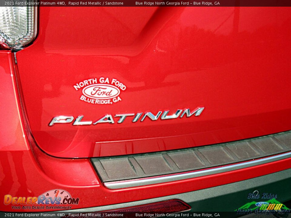 2021 Ford Explorer Platinum 4WD Rapid Red Metallic / Sandstone Photo #31