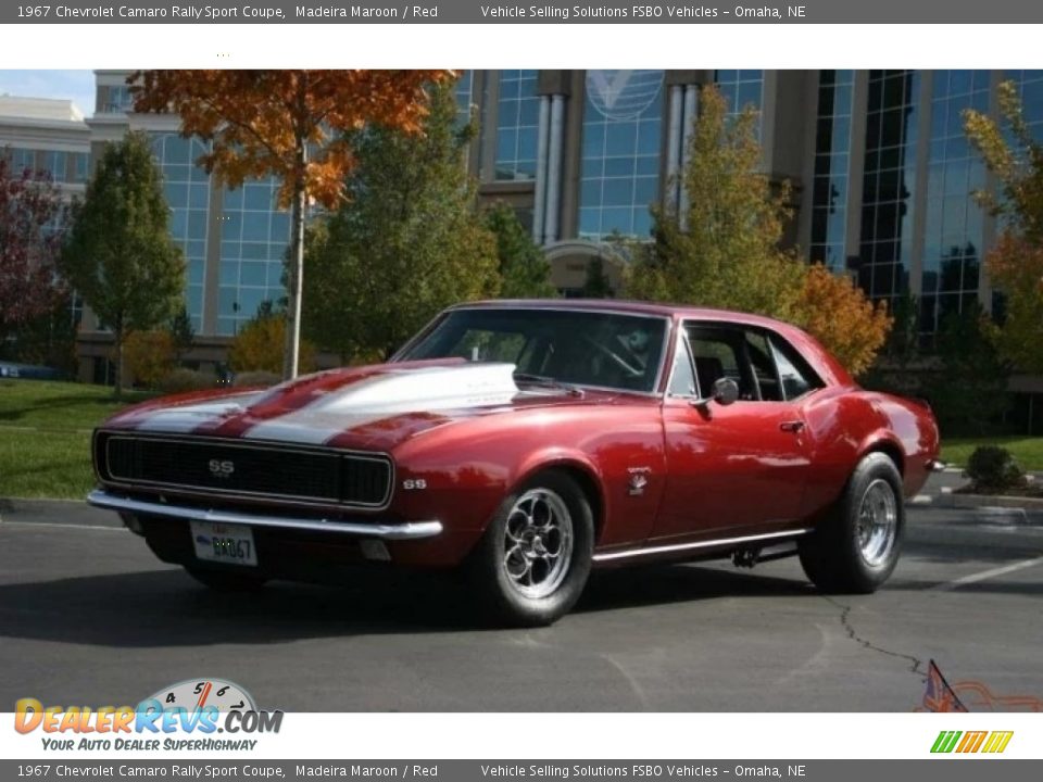 1967 Chevrolet Camaro Rally Sport Coupe Madeira Maroon / Red Photo #1