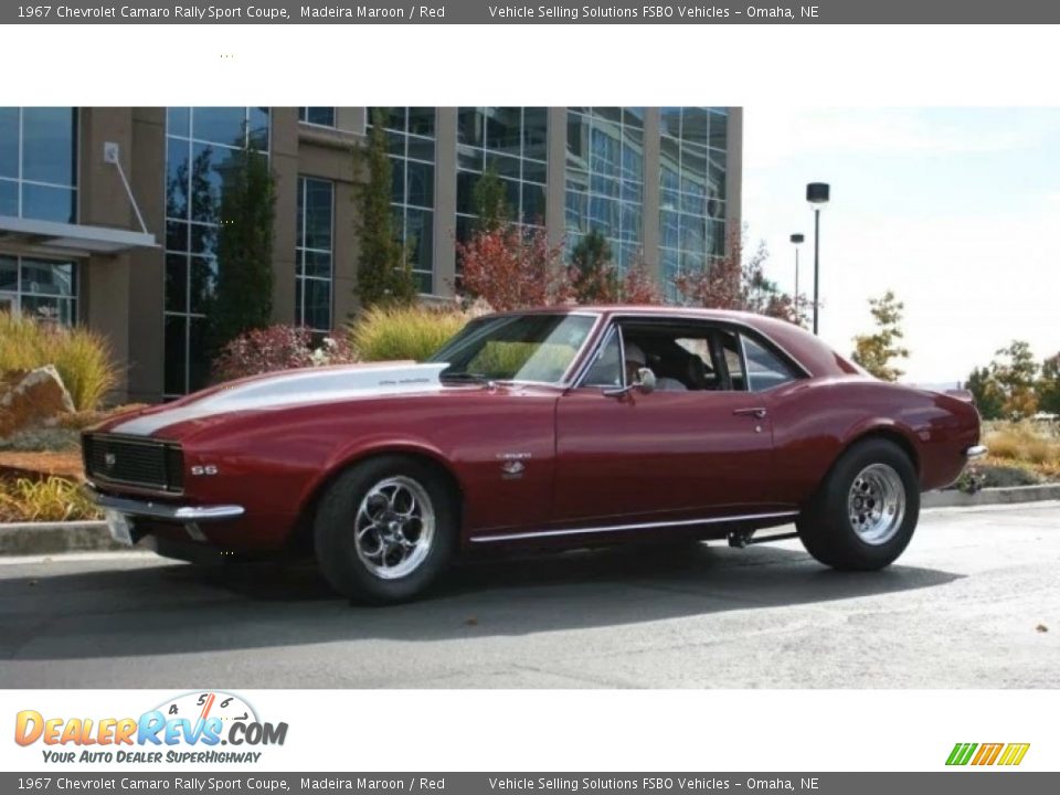 1967 Chevrolet Camaro Rally Sport Coupe Madeira Maroon / Red Photo #2