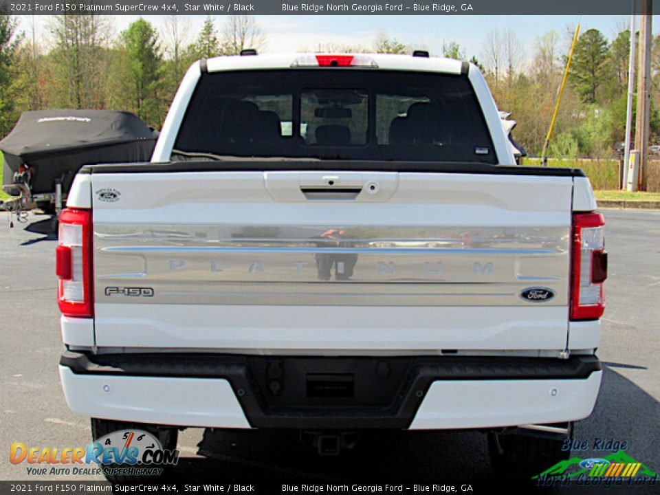 2021 Ford F150 Platinum SuperCrew 4x4 Star White / Black Photo #4